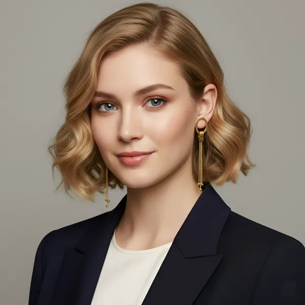 Gold_Oval_Chain_Tassel_Drop_Earrings_For_Women_And_Girls